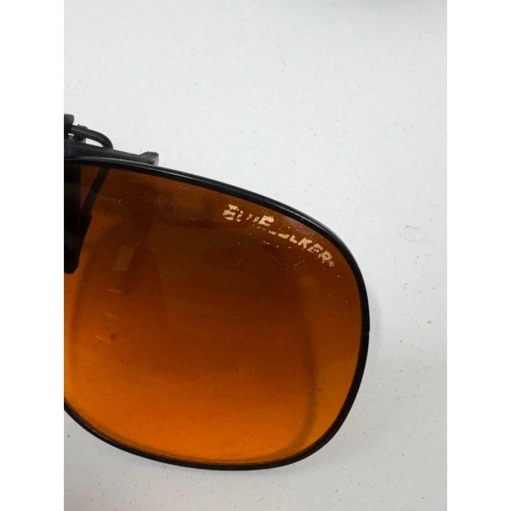 Cool Ray Vintage Silver Aviator Sunglasses with Blublocker Clip-On Lenses